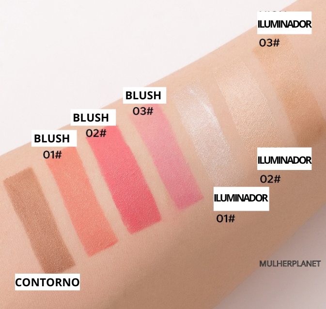 Beauty Glamour® Blush, Iluminador & Contorno