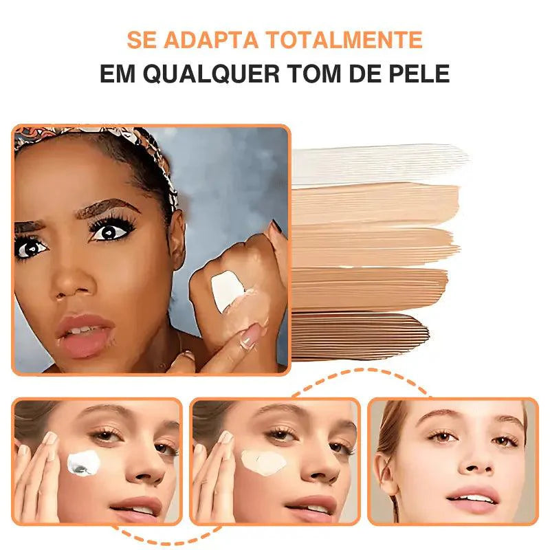 Base Líquida TLM que muda de cor para pele madura