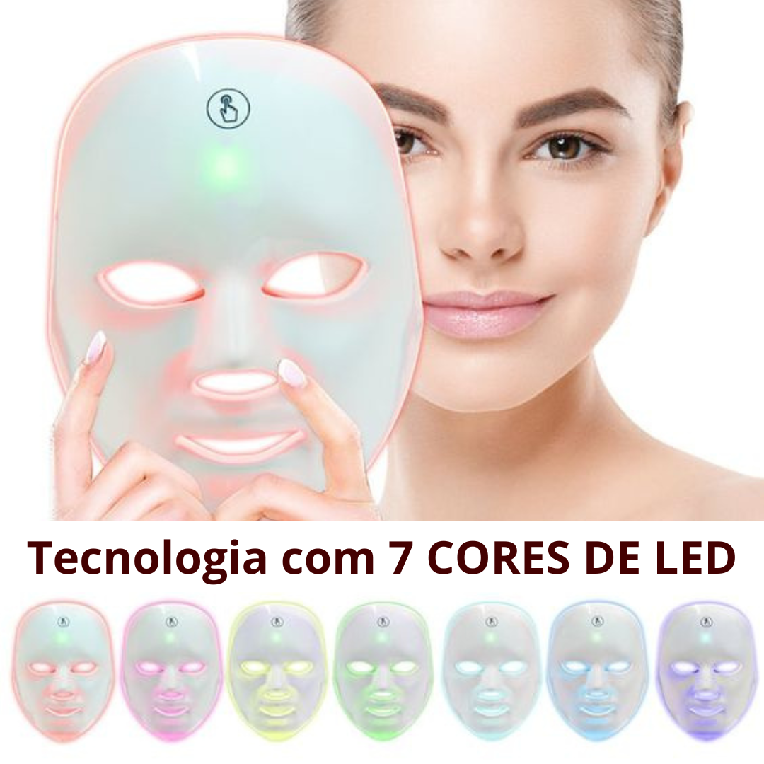 Máscara Facial de Luz de Led