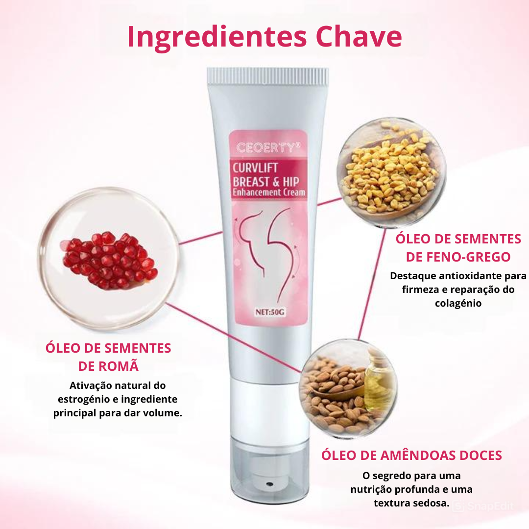 CurvLift - Creme Realçador de Seios e Bumbum