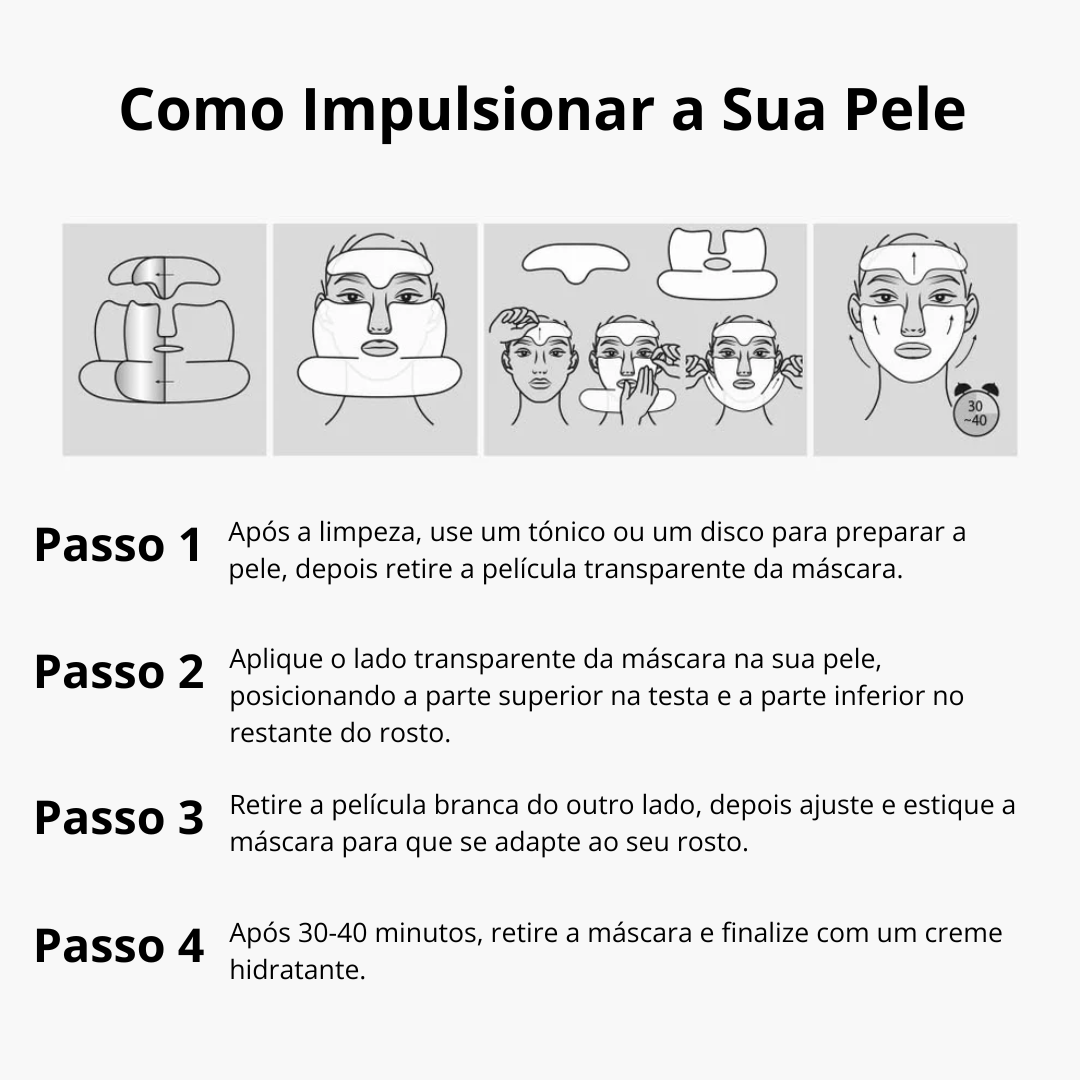 Máscara lifting colagénio e retinol