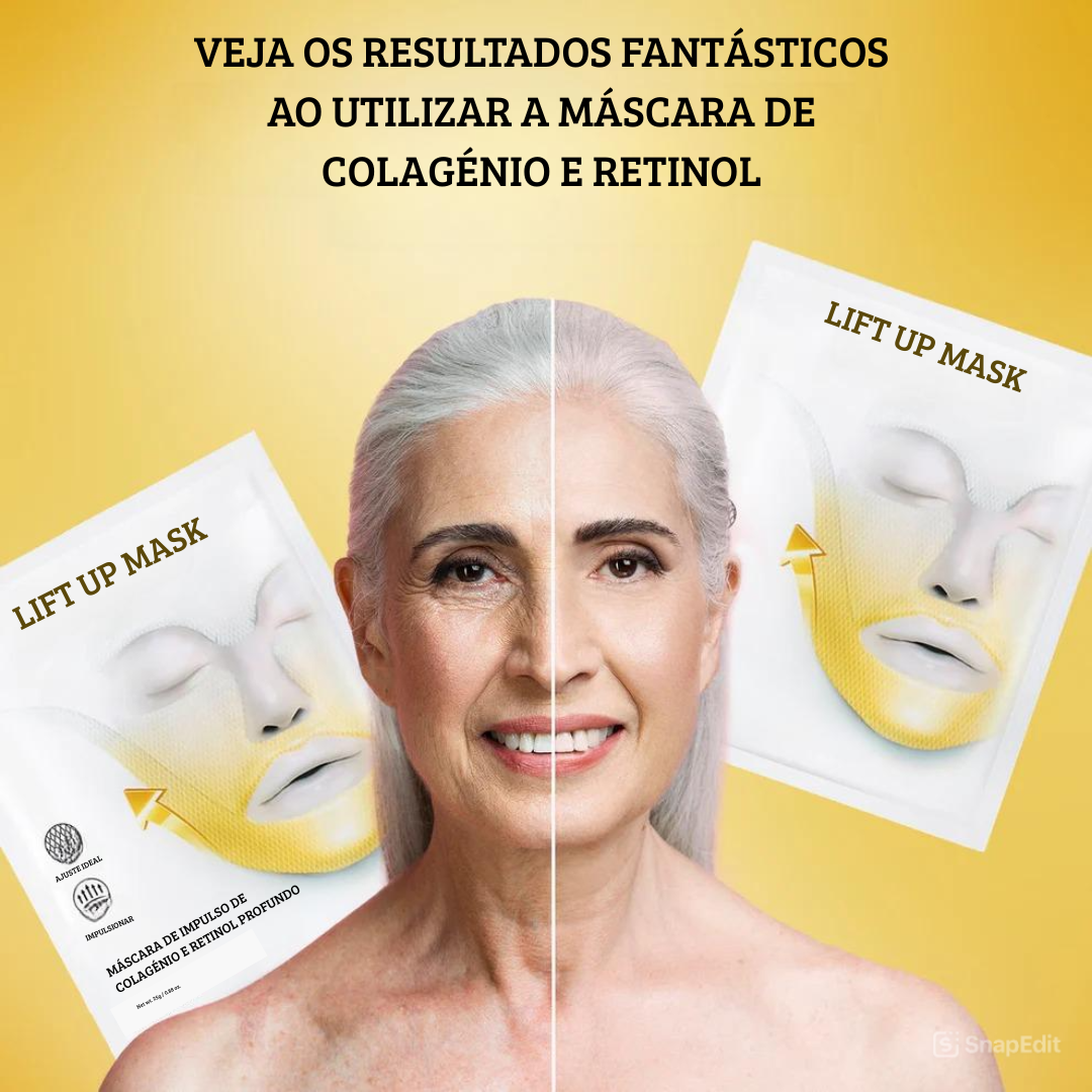 Máscara lifting colagénio e retinol