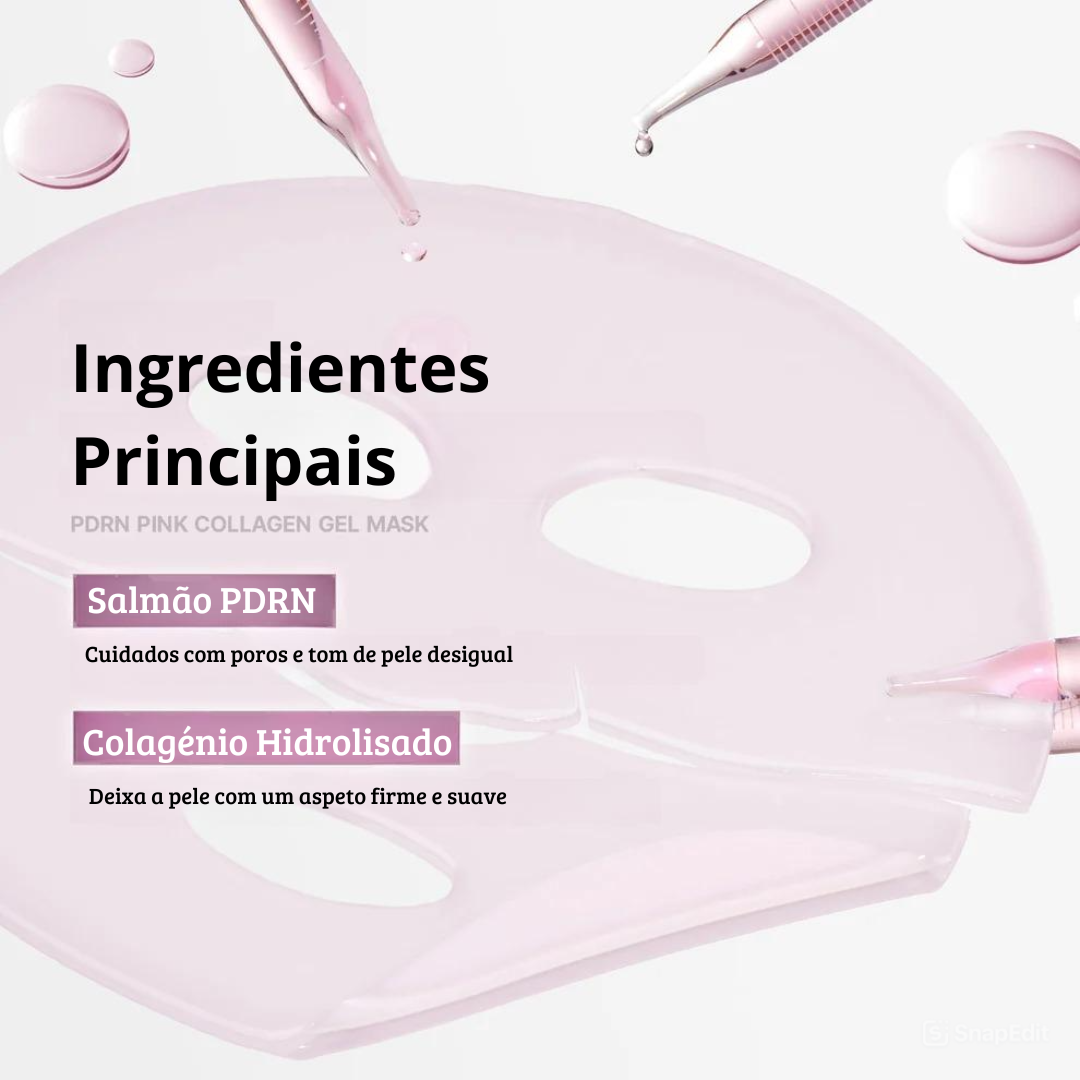 Máscara Gel Medicube Salmão PDRN Colagénio Rosa