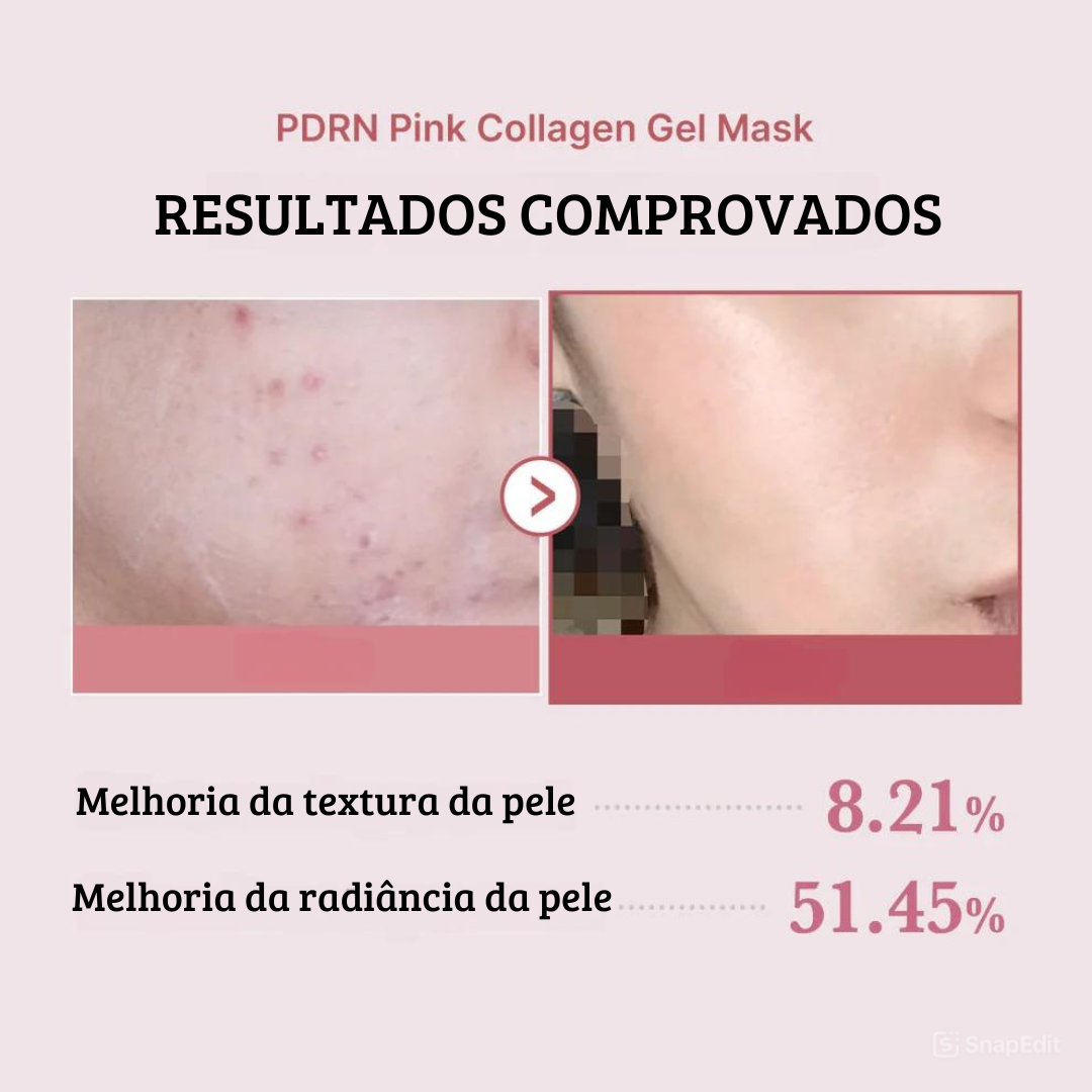 Máscara Gel Medicube Salmão PDRN Colagénio Rosa