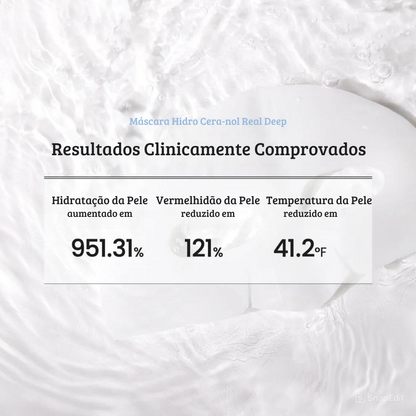 Máscara de hidrogel com Colagénio e peptídeos