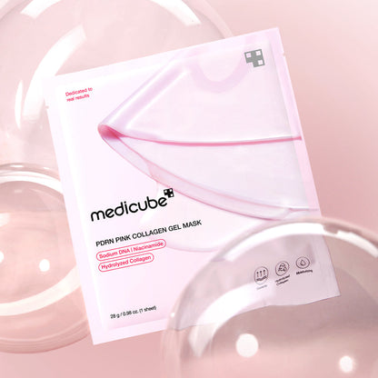 Máscara Gel Medicube Salmão PDRN Colagénio Rosa