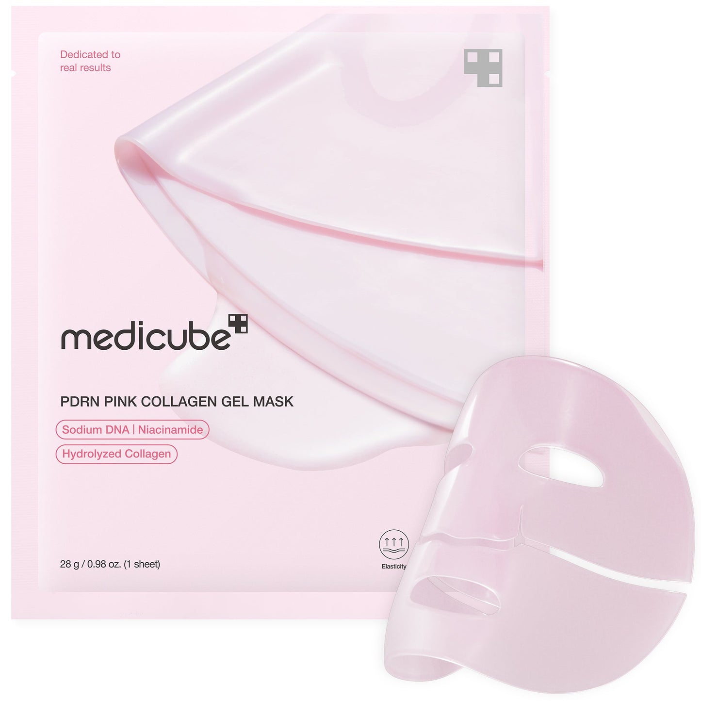 Máscara Gel Medicube Salmão PDRN Colagénio Rosa