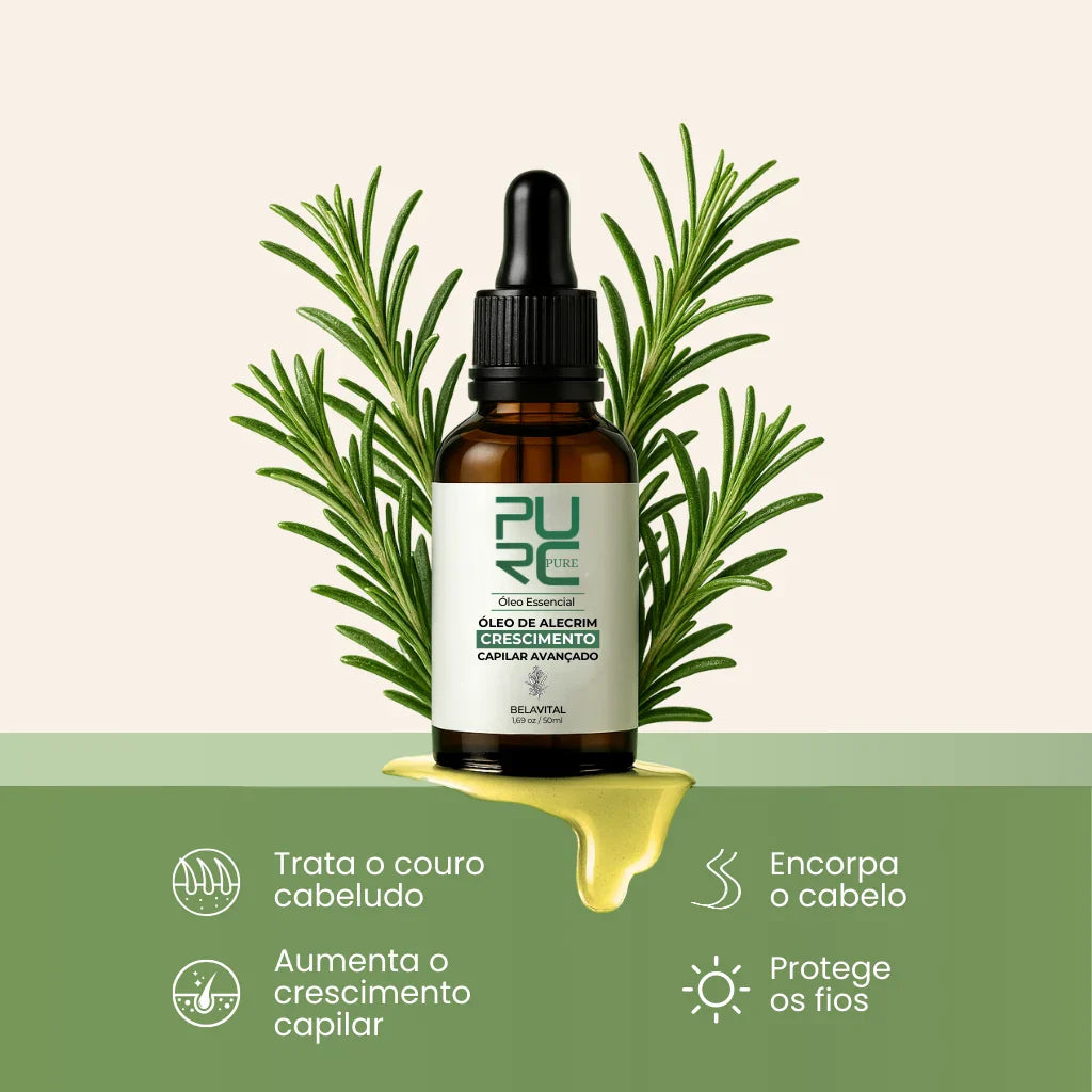 Óleo Essencial de Alecrim: Crescimento e Fortalecimento Capilar